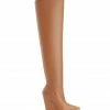 STUART WEITZMAN Cuissardes Saloon 100 Cuir Camel -JEANNE VOULAND SHOP unnamed file 1039