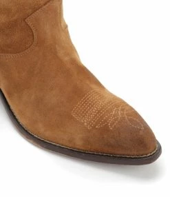 GOLDEN GOOSE Bottes Wish Star Cuir Suédé Camel -JEANNE VOULAND SHOP unnamed file 1084