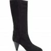 ISABEL MARANT Bottes Rouxy Veau Velours Noir Délavé -JEANNE VOULAND SHOP unnamed file 1102