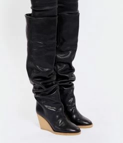 ISABEL MARANT Cuissardes Tilin Cuir De Veau Noir 15 ISABEL MARANT Cuissardes Tilin Cuir De Veau Noir -JEANNE VOULAND SHOP unnamed file 1119
