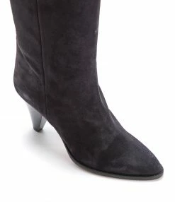 ISABEL MARANT Cuissardes Riria Veau Velours Noir Délavé 9 ISABEL MARANT Cuissardes Riria Veau Velours Noir Délavé -JEANNE VOULAND SHOP unnamed file 1125