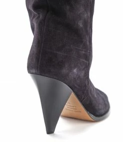 ISABEL MARANT Cuissardes Riria Veau Velours Noir Délavé 11 ISABEL MARANT Cuissardes Riria Veau Velours Noir Délavé -JEANNE VOULAND SHOP unnamed file 1127