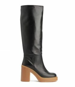 JEANNE VOULAND SHOP 39 N.O.M.E Bottes Barbara Cuir Noir