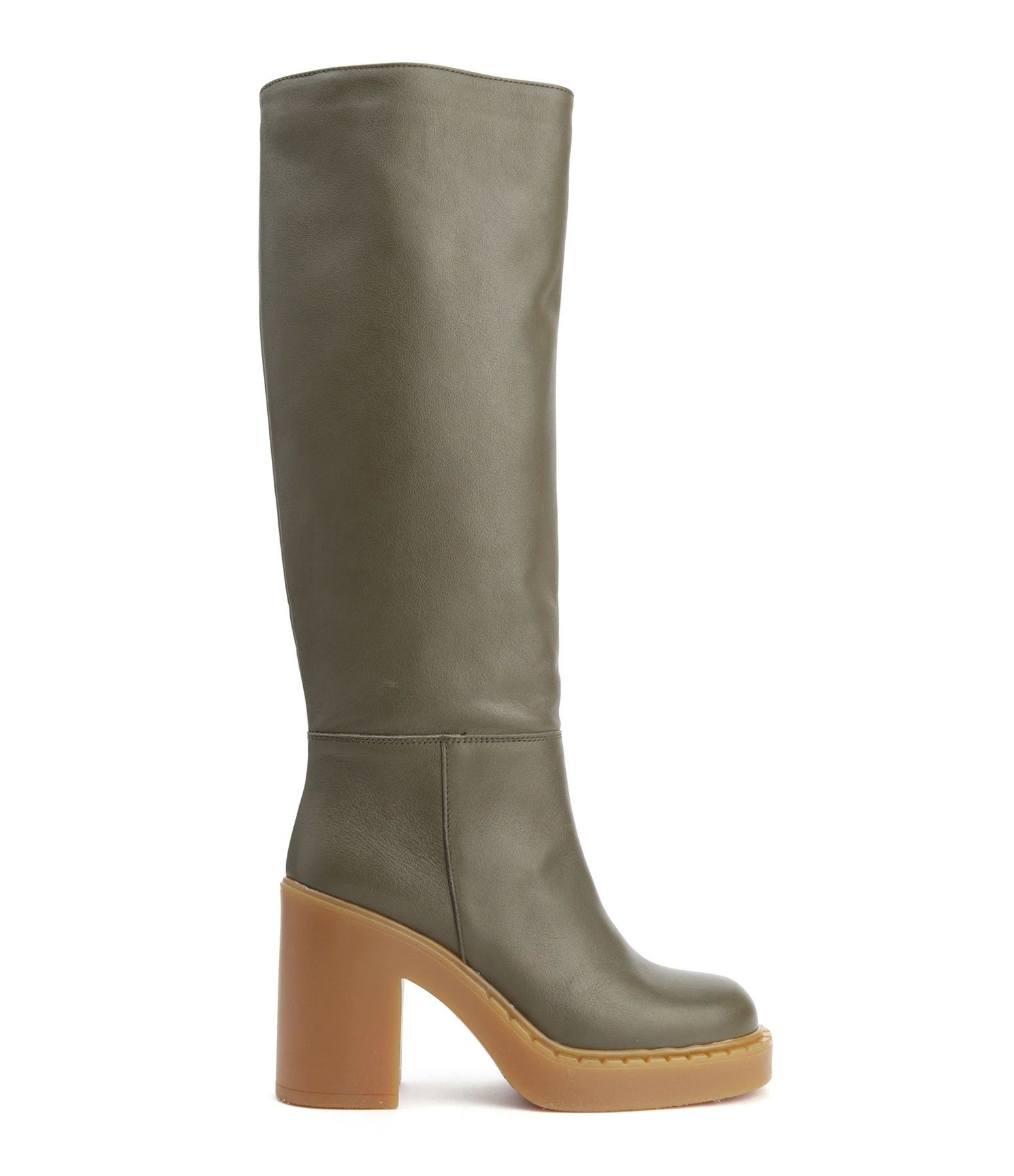 N.O.M.E Bottes Barbara Cuir Olive 3 N.O.M.E Bottes Barbara Cuir Olive