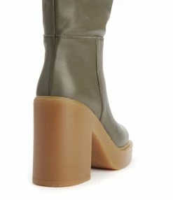 N.O.M.E Bottes Barbara Cuir Olive 13 N.O.M.E Bottes Barbara Cuir Olive -JEANNE VOULAND SHOP unnamed file 1145