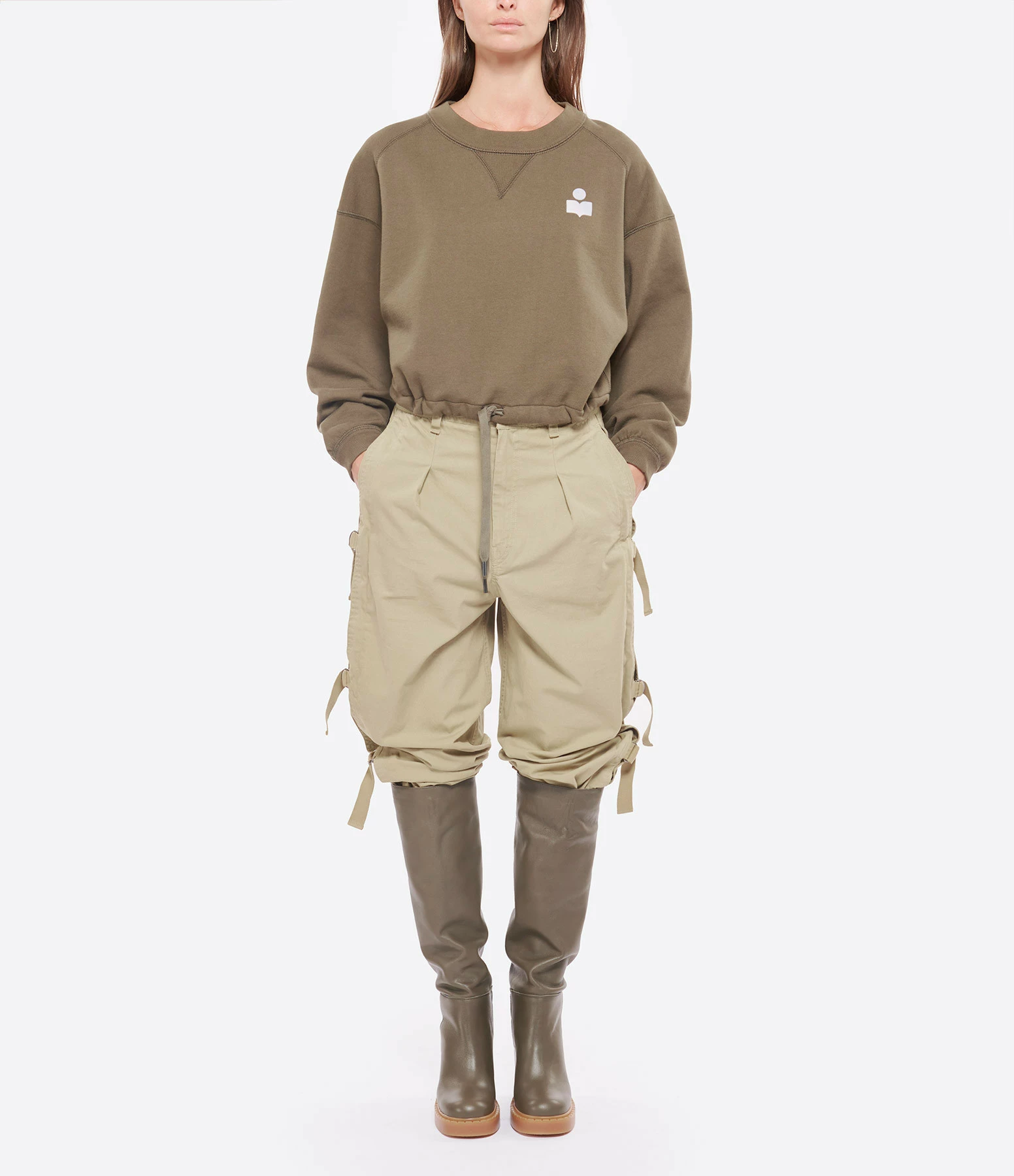 N.O.M.E Bottes Barbara Cuir Olive 9 N.O.M.E Bottes Barbara Cuir Olive - Image 7