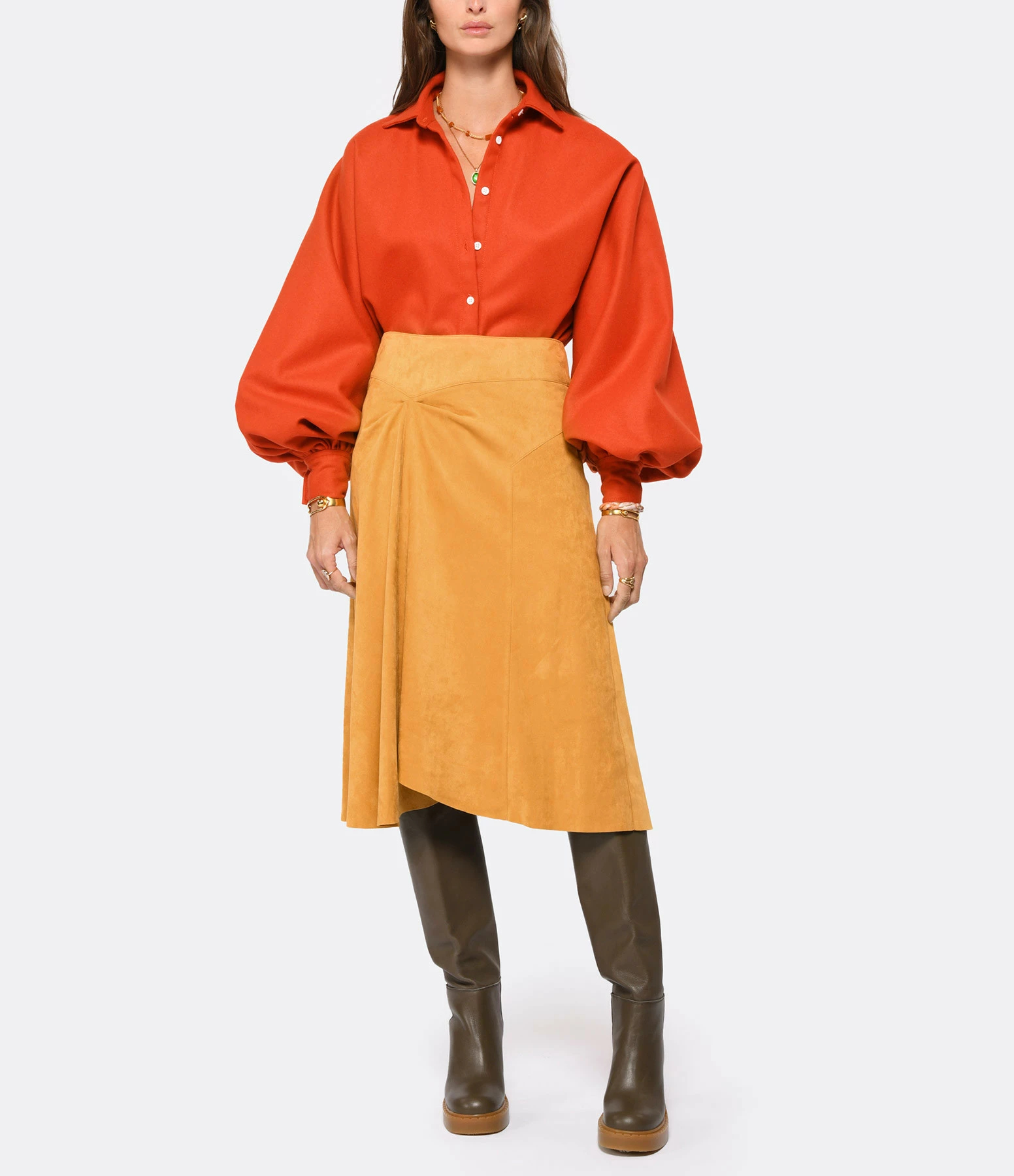 N.O.M.E Bottes Barbara Cuir Olive 10 N.O.M.E Bottes Barbara Cuir Olive - Image 8