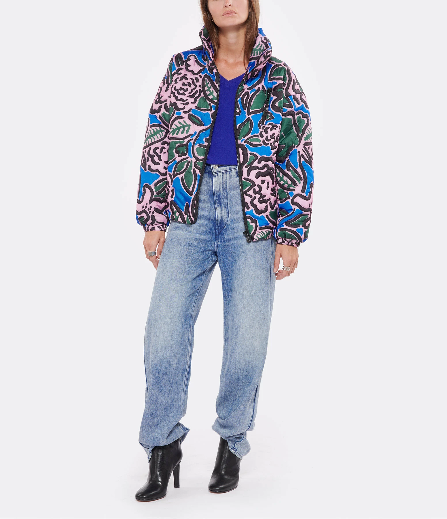 GOLDEN GOOSE Bottines à Talons Kelsey Cuir Noir 9 GOLDEN GOOSE Bottines à Talons Kelsey Cuir Noir - Image 7