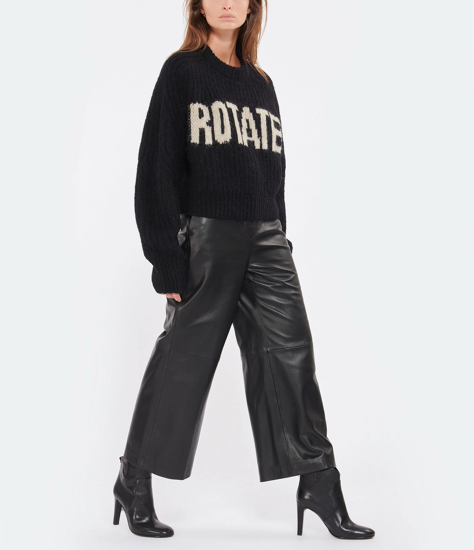 GOLDEN GOOSE Bottines à Talons Kelsey Cuir Noir 12 GOLDEN GOOSE Bottines à Talons Kelsey Cuir Noir - Image 10