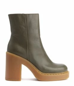 N.O.M.E Bottes Brigitte Cuir Olive