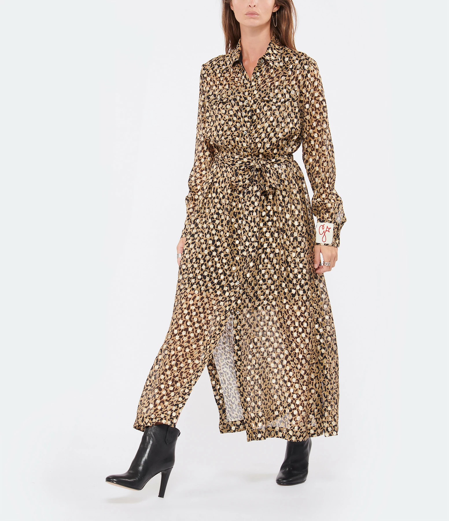 GOLDEN GOOSE Bottines à Talons Kelsey Cuir Noir 13 GOLDEN GOOSE Bottines à Talons Kelsey Cuir Noir - Image 11