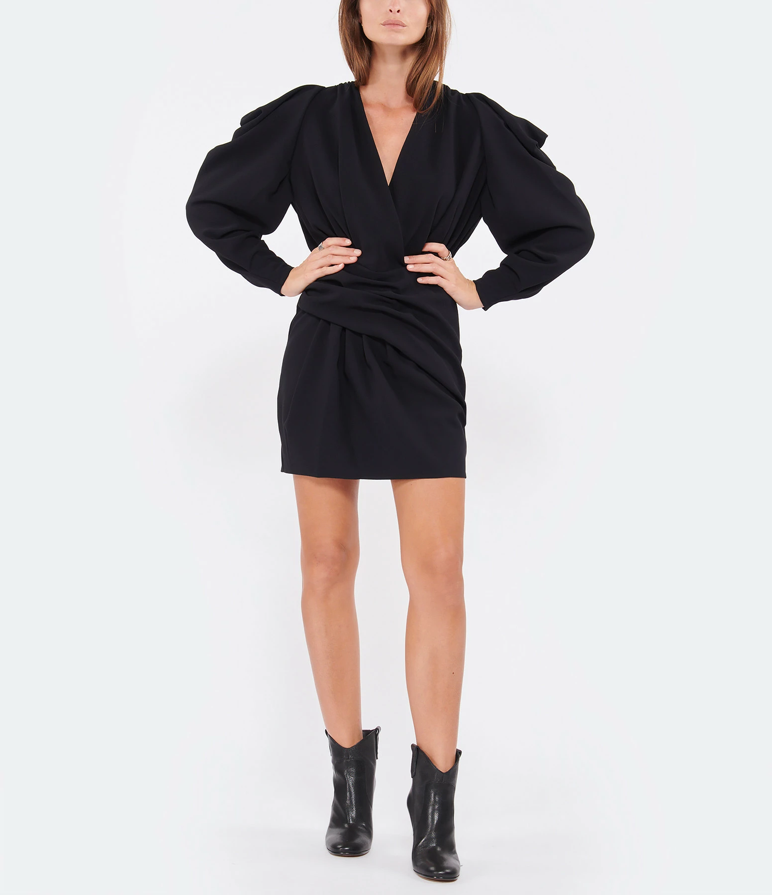 GOLDEN GOOSE Bottines à Talons Kelsey Cuir Noir 14 GOLDEN GOOSE Bottines à Talons Kelsey Cuir Noir - Image 12