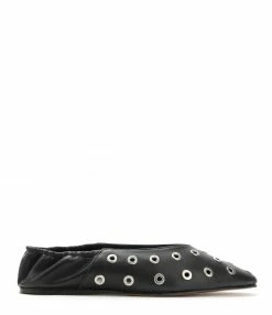 JEANNE VOULAND SHOP 27 ROSEANNA Ballerines Charlotte Cuir Noir