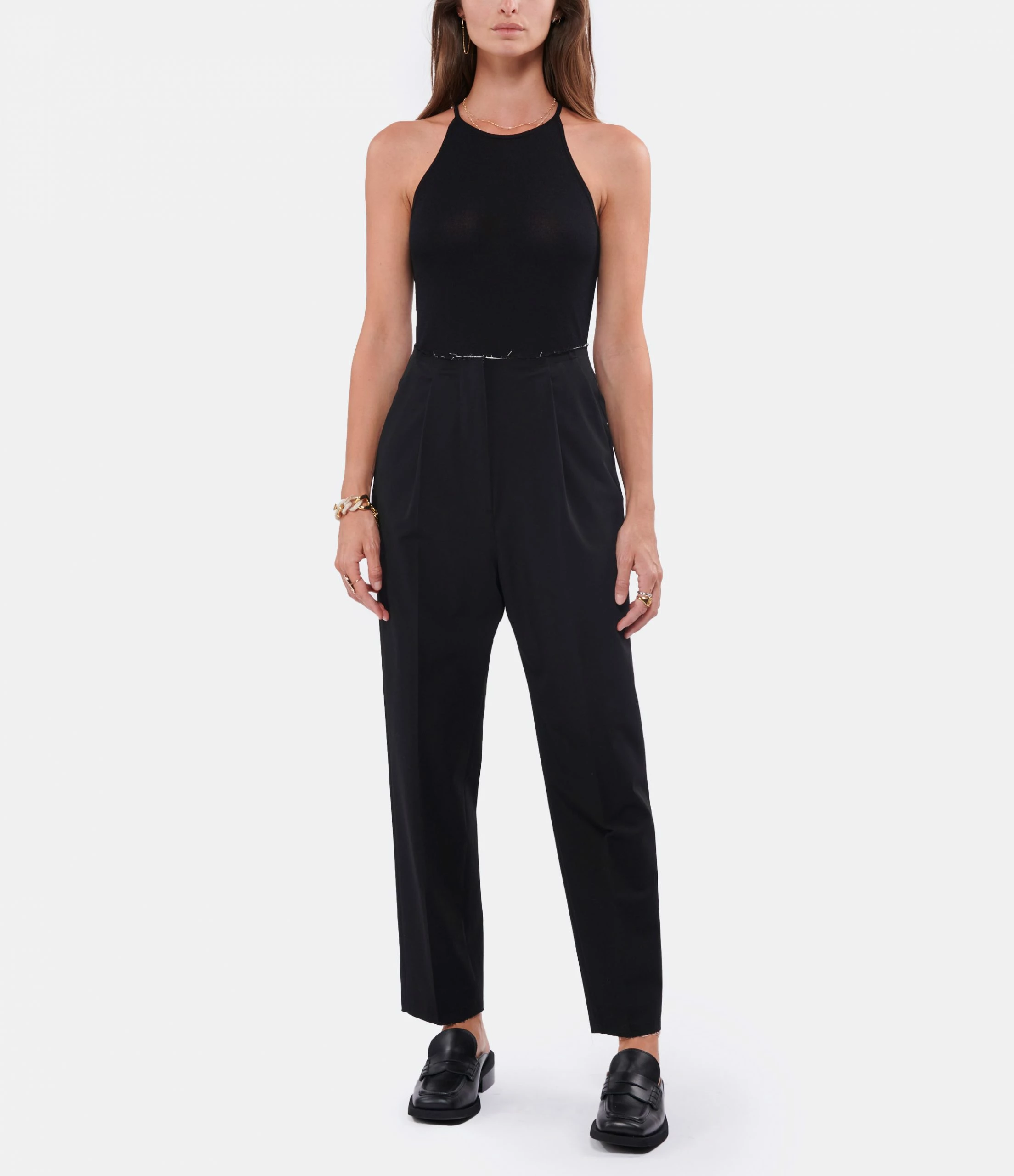 GANNI Mules Mocassins Cuir Noir 8 GANNI Mules Mocassins Cuir Noir - Image 6