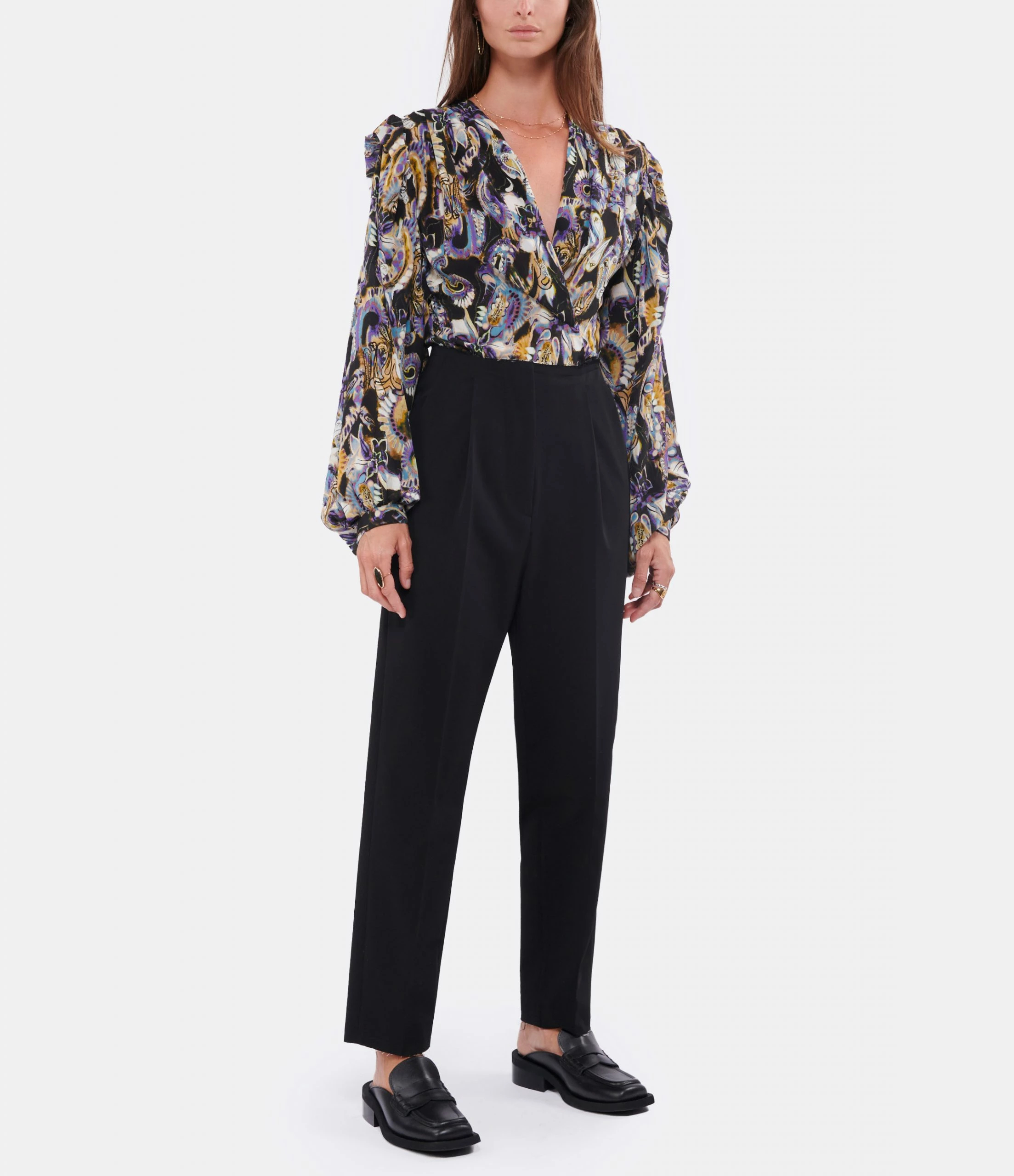 GANNI Mules Mocassins Cuir Noir 9 GANNI Mules Mocassins Cuir Noir - Image 7