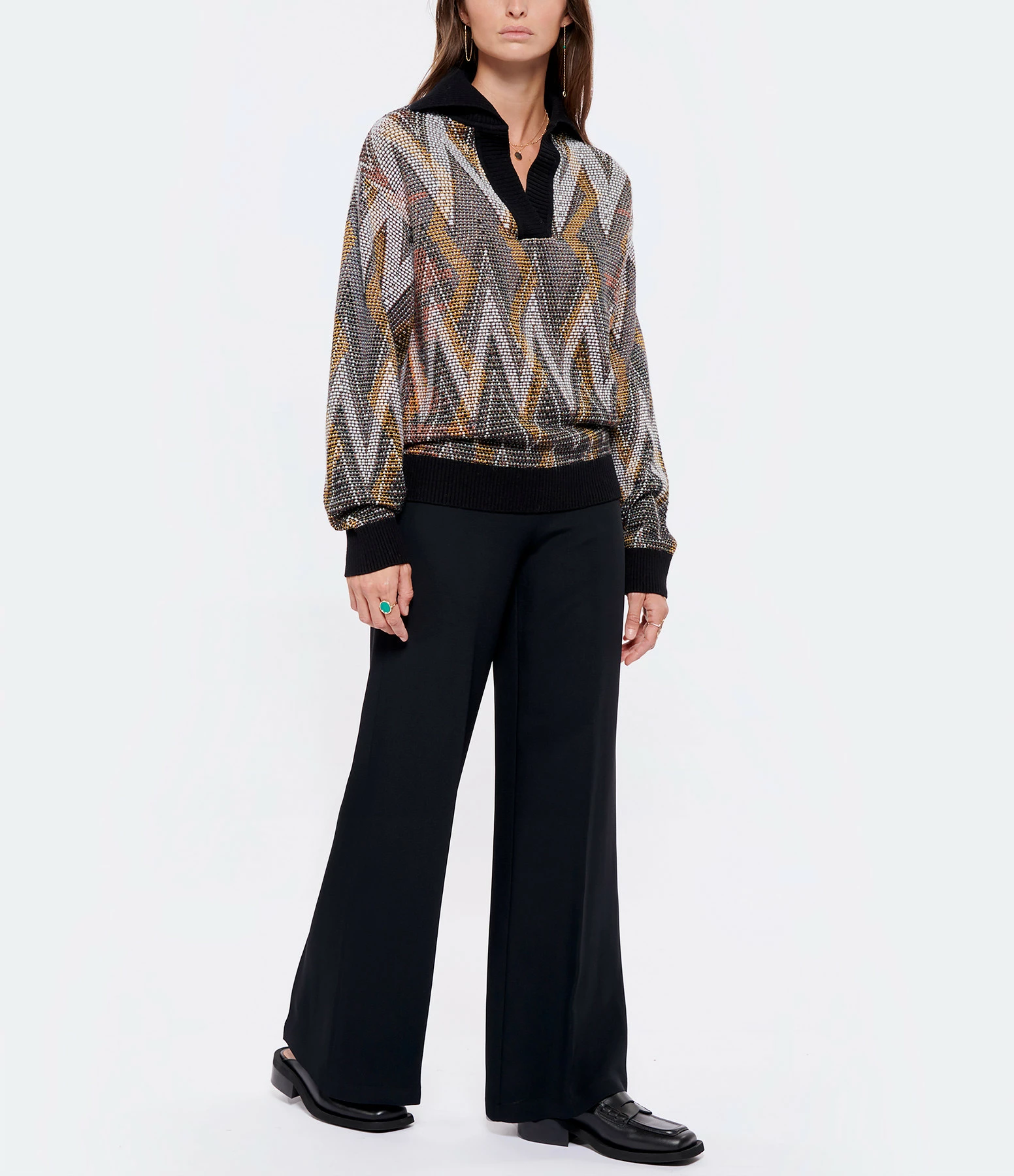 GANNI Mules Mocassins Cuir Noir 10 GANNI Mules Mocassins Cuir Noir - Image 8