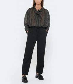 ISABEL MARANT Mocassins Frezza Cuir De Veau Noir -JEANNE VOULAND SHOP unnamed file 1795