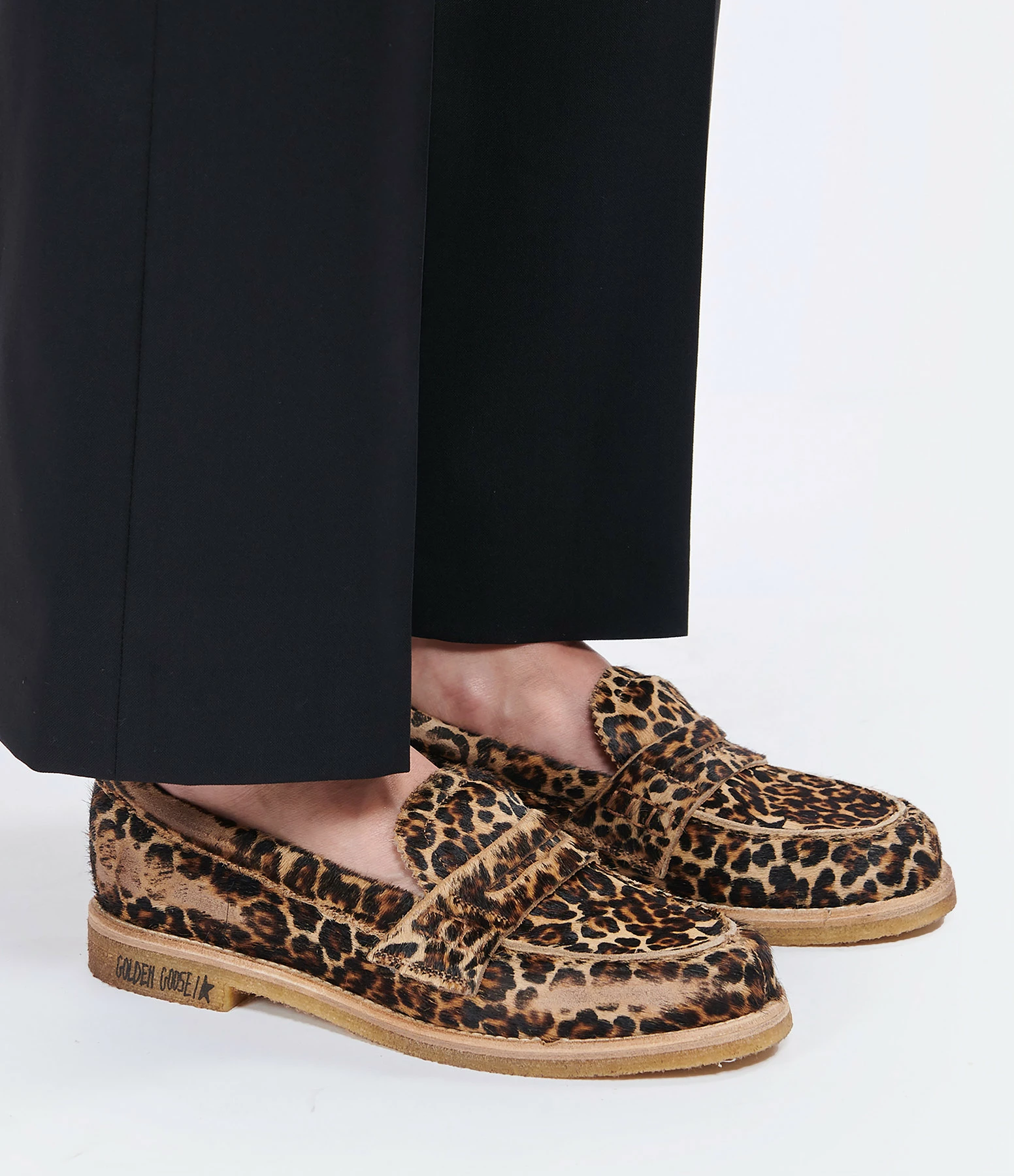 GOLDEN GOOSE Mocassins Jerry Cuir Léopard 7 GOLDEN GOOSE Mocassins Jerry Cuir Léopard - Image 5