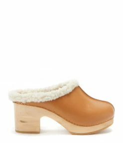 JEANNE VOULAND SHOP 41 SABOT YOUYOU Sabots Ygloo Bois Cuir Camel