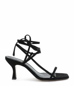 JEANNE VOULAND SHOP 21 JEANNE VOULAND Sandales Sublim Nœud Cuir Suédé Noir