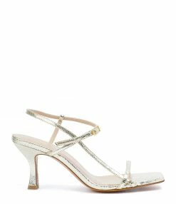 JEANNE VOULAND SHOP 17 JEANNE VOULAND Sandales Sublim Cuir Texturé Doré