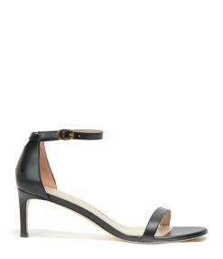 JEANNE VOULAND SHOP 15 STUART WEITZMAN Sandales Nunakedstraight 60 Cuir Noir