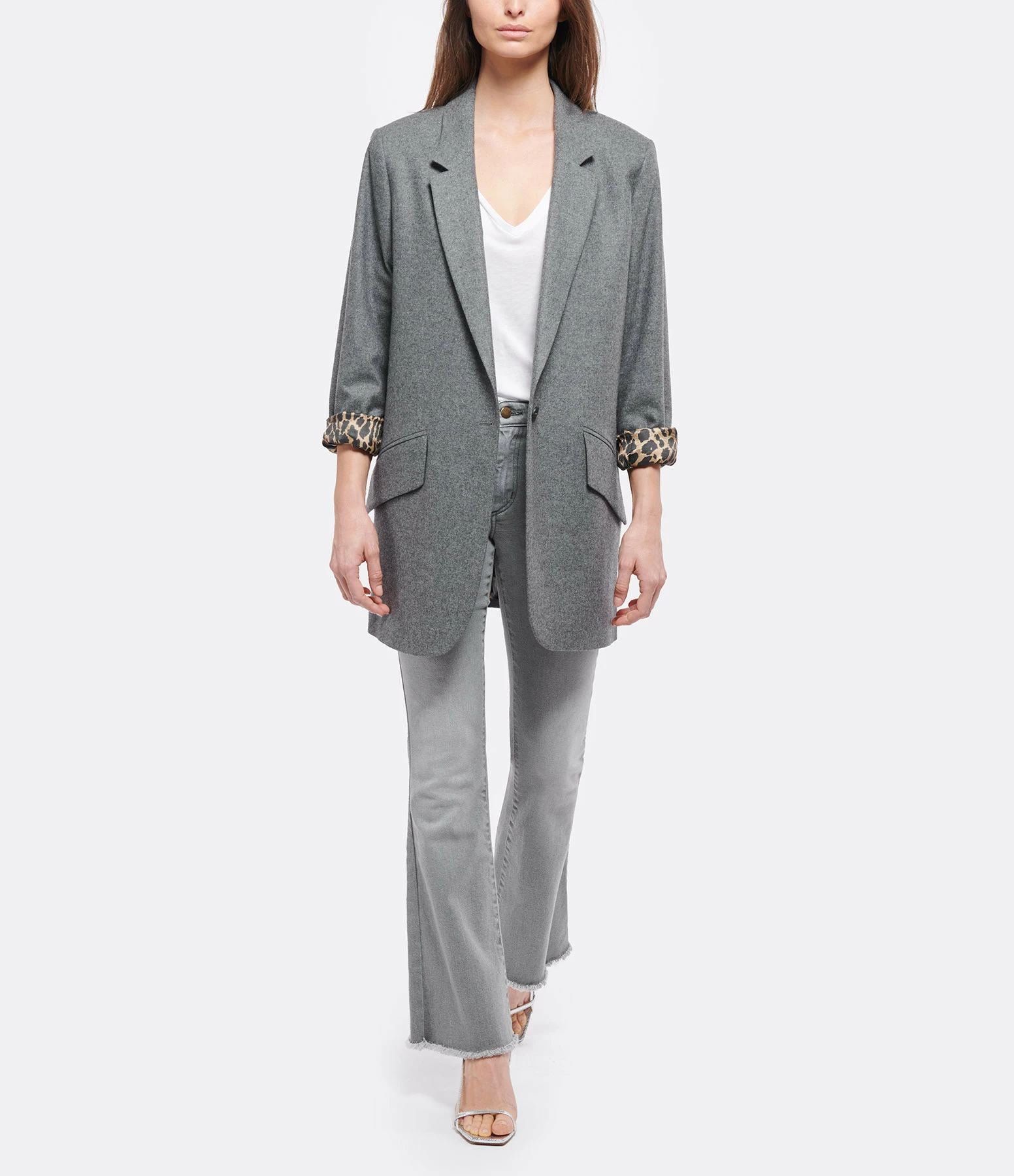 JEANNE VOULAND Sandales Sublim Double Cuir Texturé Argenté 8 JEANNE VOULAND Sandales Sublim Double Cuir Texturé Argenté - Image 6