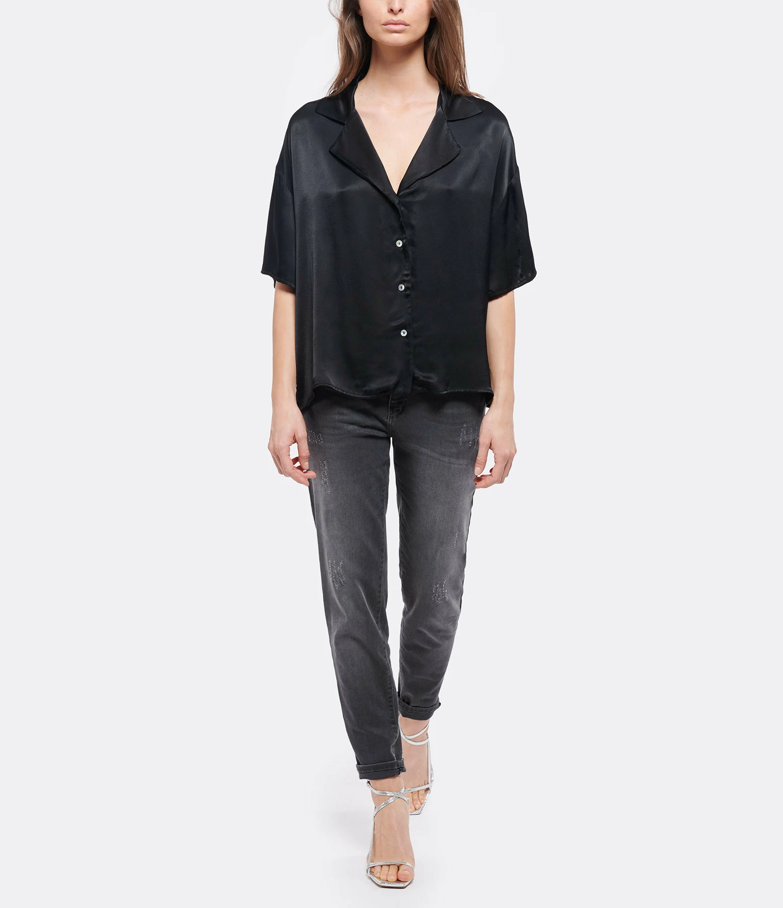 JEANNE VOULAND Sandales Sublim Double Cuir Texturé Argenté 9 JEANNE VOULAND Sandales Sublim Double Cuir Texturé Argenté - Image 7