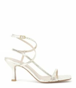 JEANNE VOULAND SHOP 9 JEANNE VOULAND Sandales Sublim Double Cuir Texturé Doré