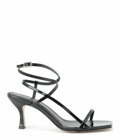 JEANNE VOULAND SHOP 7 JEANNE VOULAND Sandales Sublim Double Cuir Verni Noir