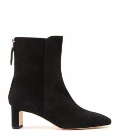 AEYDE Bottines Donna Cuir Suédé Noir