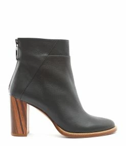 JEANNE VOULAND SHOP 35 ATELIER CONTENT Bottines Veronica Cuir Vert Foncé