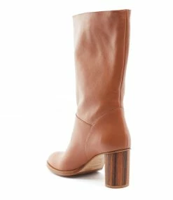 ATELIER CONTENT Bottines Virgina Cuir Cognac -JEANNE VOULAND SHOP unnamed file 49