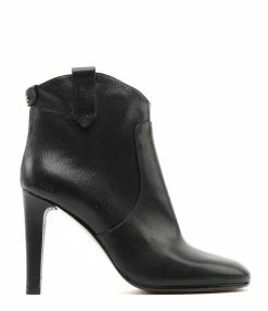 GOLDEN GOOSE Bottines à Talons Kelsey Cuir Noir