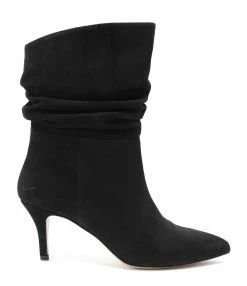JEANNE VOULAND Bottines Badi 70 Cuir Suédé Noir