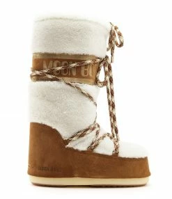 Moon Boot Icon Shearling Whisky Off White