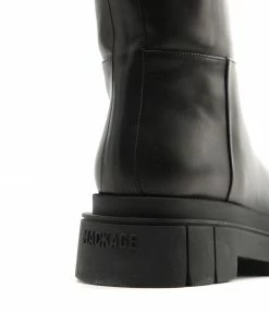 MACKAGE Bottes Commander Cuir Noir -JEANNE VOULAND SHOP unnamed file 914