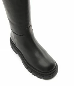 MACKAGE Bottes Commander Cuir Noir -JEANNE VOULAND SHOP unnamed file 915