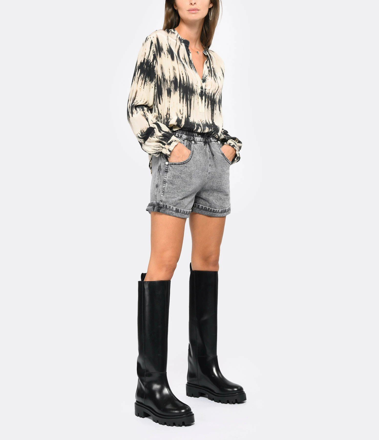 ISABEL MARANT Bottes Cener Cuir De Veau Noir 8 ISABEL MARANT Bottes Cener Cuir De Veau Noir - Image 6