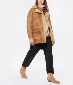 GOLDEN GOOSE Bottines Young Cuir Suédé Tabac Crème -JEANNE VOULAND SHOP unnamed file 961