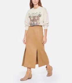 GOLDEN GOOSE Bottines Young Cuir Suédé Tabac Crème -JEANNE VOULAND SHOP unnamed file 966