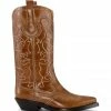 GANNI Bottes Santiag Cuir Tiger's Eye -JEANNE VOULAND SHOP unnamed file 967